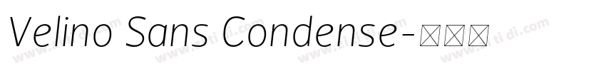 Velino Sans Condense字体转换